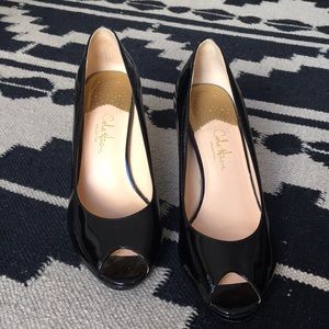 Cole Haan Nike Air Open Toe Patent Pump